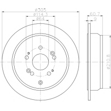 8DD 355 118-901 HELLA PAGID Тормозной диск