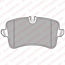 LP2446 DELPHI Комплект тормозных колодок, дисковый тормоз
