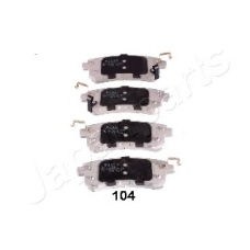 PP-104AF JAPANPARTS Комплект тормозных колодок, дисковый тормоз