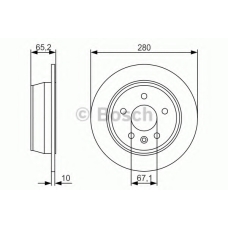 0 986 479 S02 BOSCH Тормозной диск