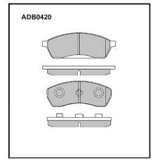 ADB0420 Allied Nippon Тормозные колодки