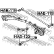 HAB-120<br />FEBEST<br />Подвеска, рычаг независимой подвески колеса