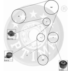 SK-1112 OPTIMAL Комплект ремня грм