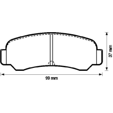 572157B BENDIX Комплект тормозных колодок, дисковый тормоз
