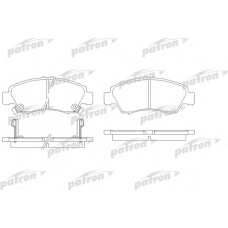 PBP777 PATRON Комплект тормозных колодок, дисковый тормоз
