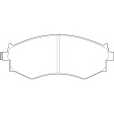 WBP21526A WAGNER LOCKHEED Комплект тормозных колодок, дисковый тормоз