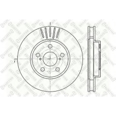 6020-4544V-SX STELLOX Тормозной диск
