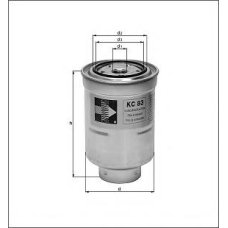 KC 83 MAHLE Топливный фильтр