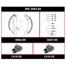 SPK 3083.04 REMSA Комплект тормозов, барабанный тормозной механизм