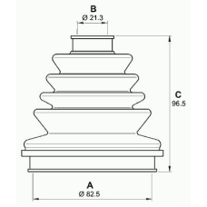 SJK7160.00 OPEN PARTS Комплект пылника, приводной вал