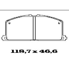 BL1163A3 FTE Комплект тормозных колодок, дисковый тормоз