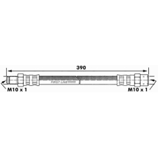 FBH6379 FIRST LINE Тормозной шланг