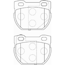 FD7317A NECTO Комплект тормозных колодок, дисковый тормоз