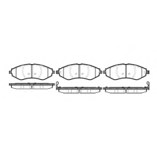P7453.22 WOKING Комплект тормозных колодок, дисковый тормоз