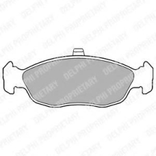 LP1597 DELPHI Комплект тормозных колодок, дисковый тормоз