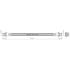 VBH772 MOTAQUIP Тормозной шланг