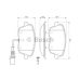 0 986 494 105 BOSCH Комплект тормозных колодок, дисковый тормоз