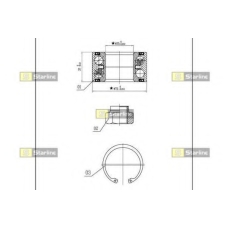 LO 00882 STARLINE Комплект подшипника ступицы колеса