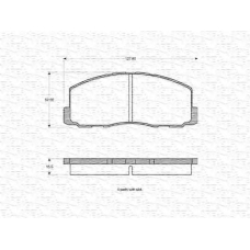 363702160805 MAGNETI MARELLI Комплект тормозных колодок, дисковый тормоз