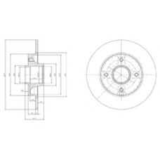 BG9022RS DELPHI Тормозной диск