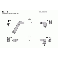 T837B TESLA Комплект проводов зажигания