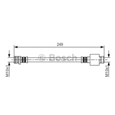 1 987 481 212 BOSCH Тормозной шланг