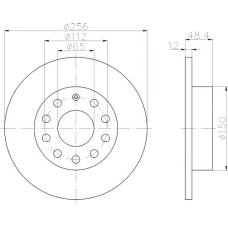 8DD 355 109-631 HELLA PAGID Тормозной диск
