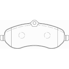 FD7316V NECTO Комплект тормозных колодок, дисковый тормоз