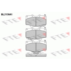 BL2139A1 FTE Комплект тормозных колодок, дисковый тормоз