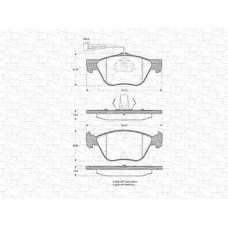 363702160360 MAGNETI MARELLI Комплект тормозных колодок, дисковый тормоз