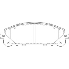FD7519A NECTO Комплект тормозных колодок, дисковый тормоз