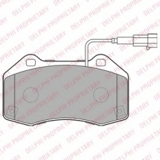 LP2280 DELPHI Комплект тормозных колодок, дисковый тормоз