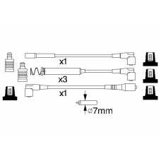 0 986 356 747 BOSCH Комплект проводов зажигания