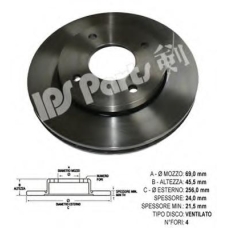 IBT-1M01 IPS Parts Тормозной диск