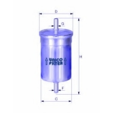 FI 6165/1 UNICO FILTER Топливный фильтр