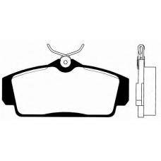 J PA-181AF JAPANPARTS Комплект тормозных колодок, дисковый тормоз