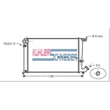 0703601 KUHLER SCHNEIDER Радиатор, охлаждение двигател