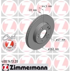 400.1413.20 ZIMMERMANN Тормозной диск