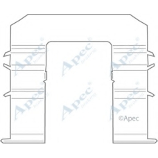 KIT1114 APEC Комплектующие, тормозные колодки