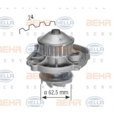 8MP 376 800-304 HELLA Водяной насос