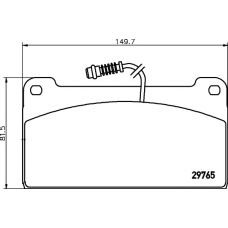 8DB 355 005-451 HELLA PAGID Комплект тормозных колодок, дисковый тормоз