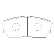 PK-8013 JNBK Колодки тормозные