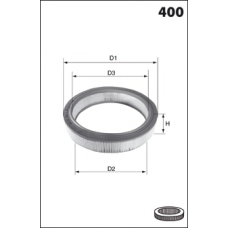 EL3392 MECAFILTER Воздушный фильтр