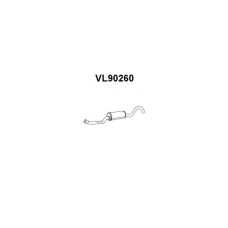 VL90260 VENEPORTE Средний глушитель выхлопных газов