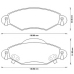 572510B BENDIX Комплект тормозных колодок, дисковый тормоз