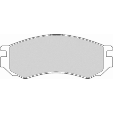 FD6658A NECTO Комплект тормозных колодок, дисковый тормоз