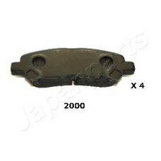 PP-2000AF JAPANPARTS Комплект тормозных колодок, дисковый тормоз