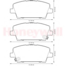 572579B BENDIX Комплект тормозных колодок, дисковый тормоз