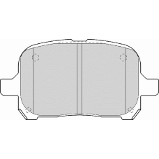 FD6973A NECTO Комплект тормозных колодок, дисковый тормоз