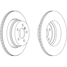DDF1583-1 FERODO Тормозной диск